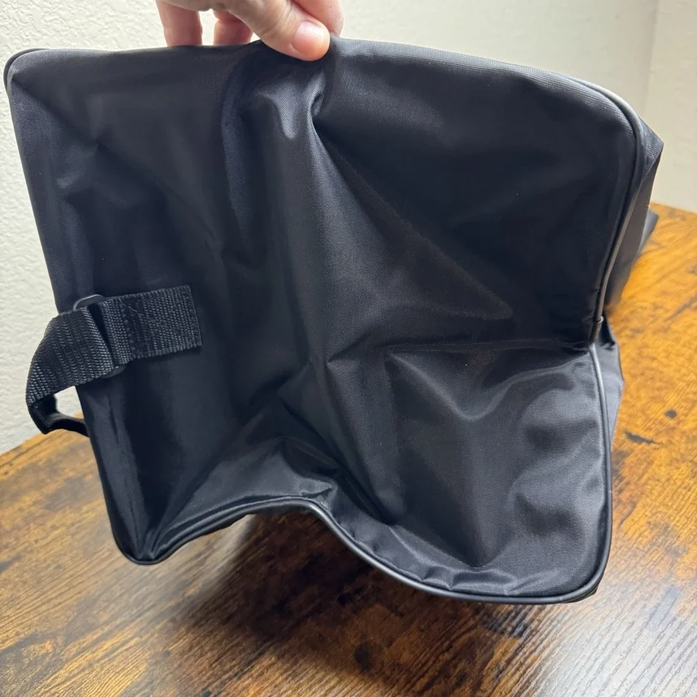 Drakkar‎ Noir Duffle Bag Black Red Travel Gym Weekender Tote NWT Vintage 90s